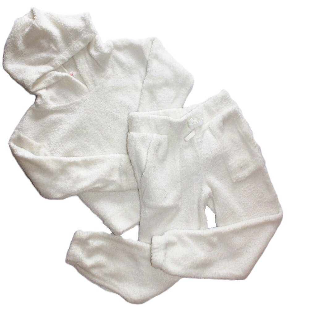 Rewash Kids Girls Size Small Ivory Long Sleeve Hoodie Pants Lounge Set